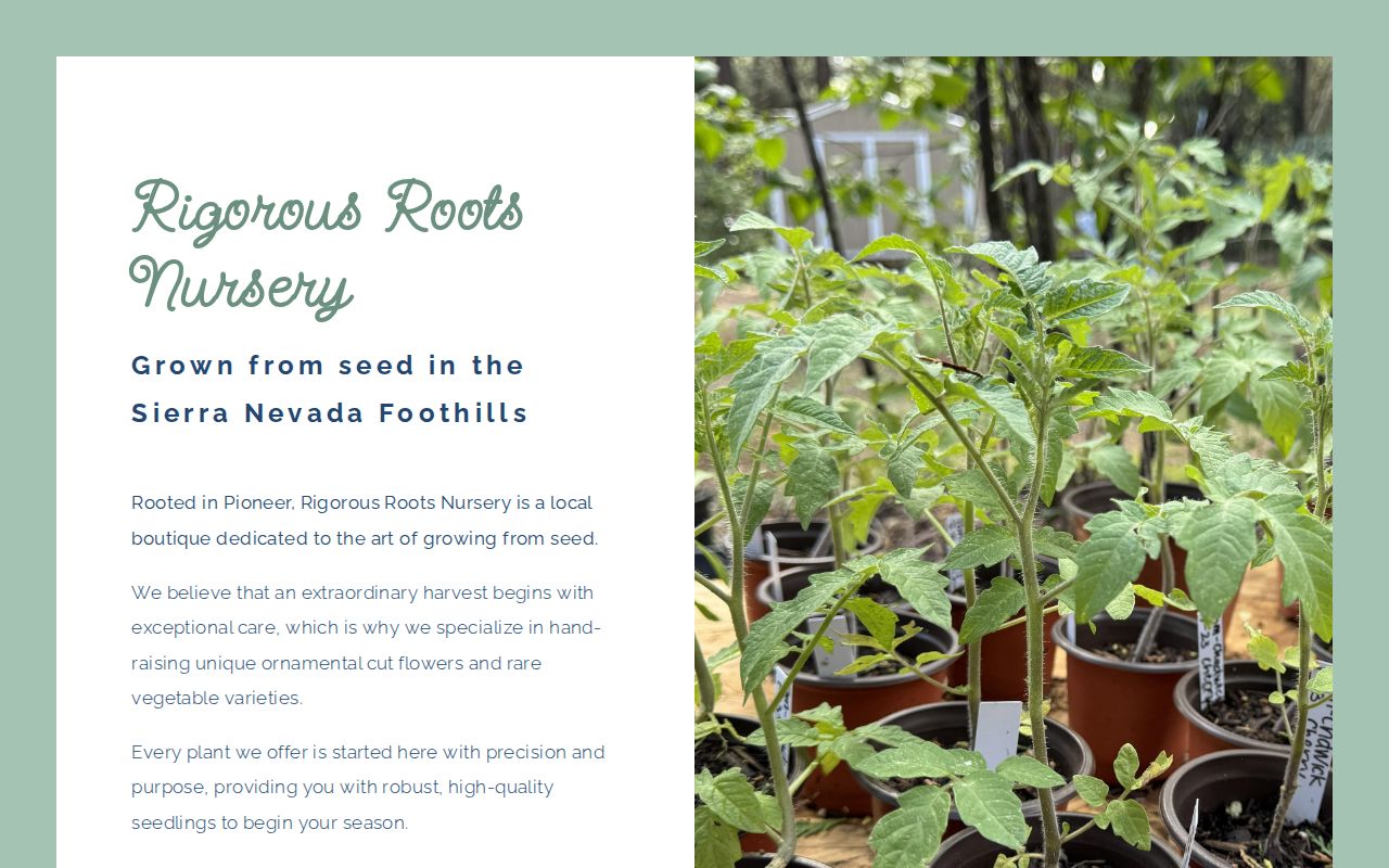 Rigorous Roots Nursery